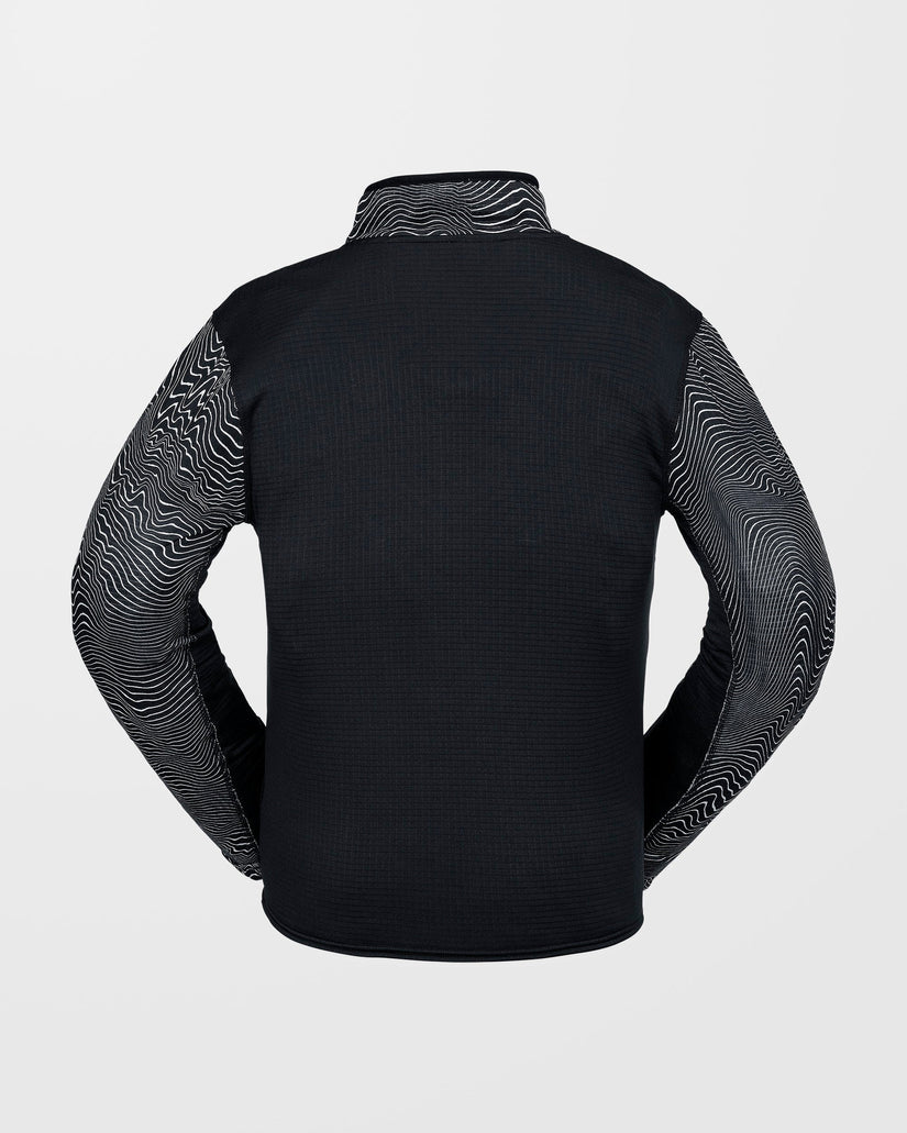 Gridlock Second Layer Fleece Pullover - Black Print