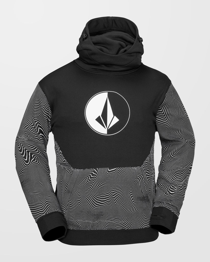 Hydro Riding Kapuzenpullover - Black Print