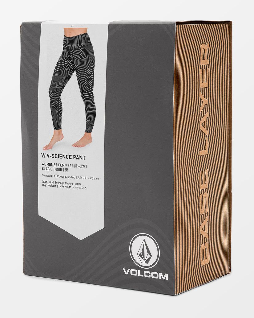 W V-Science Basisschicht-Leggings - Black White