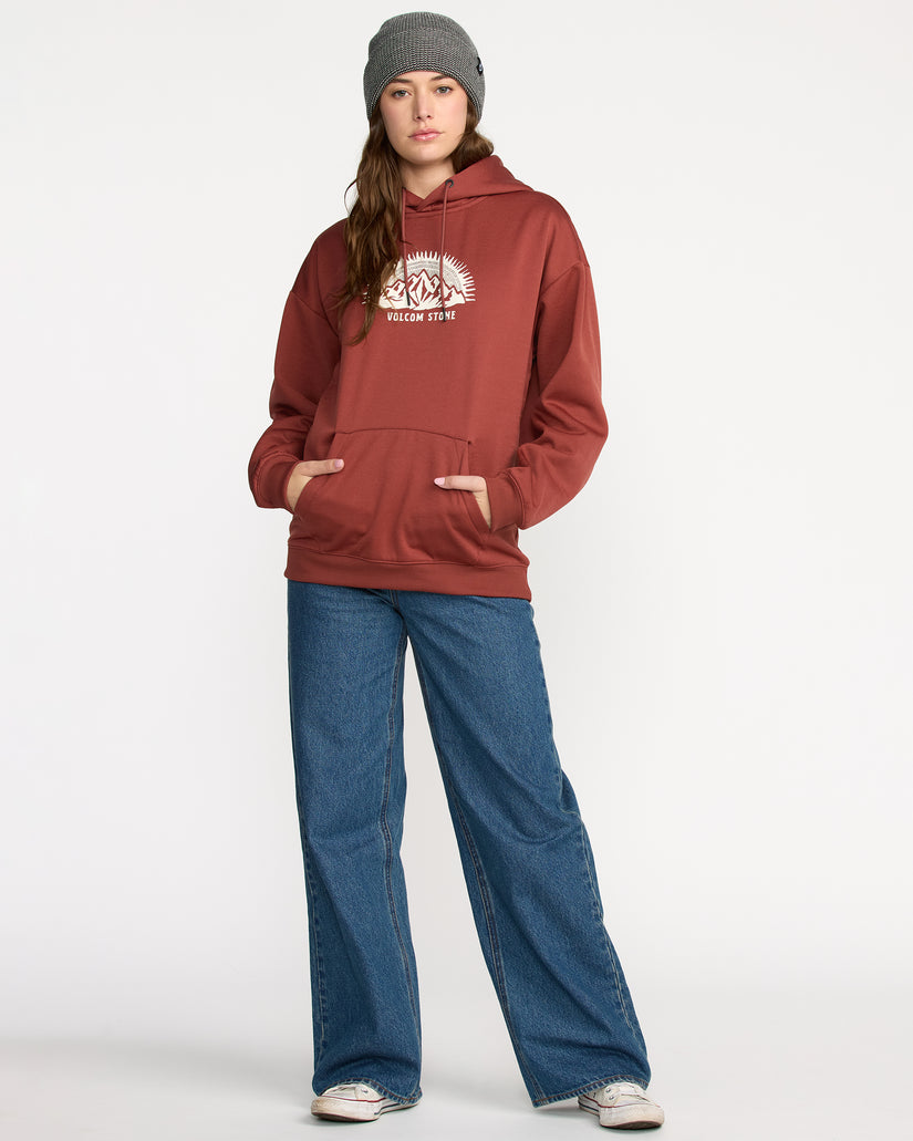 Essential Hydro Kapuzenpullover - Henna