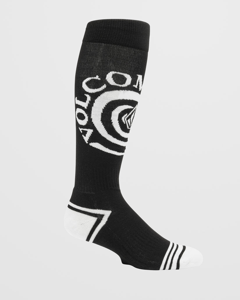 Spiral Over-The-Calf Socken - Black