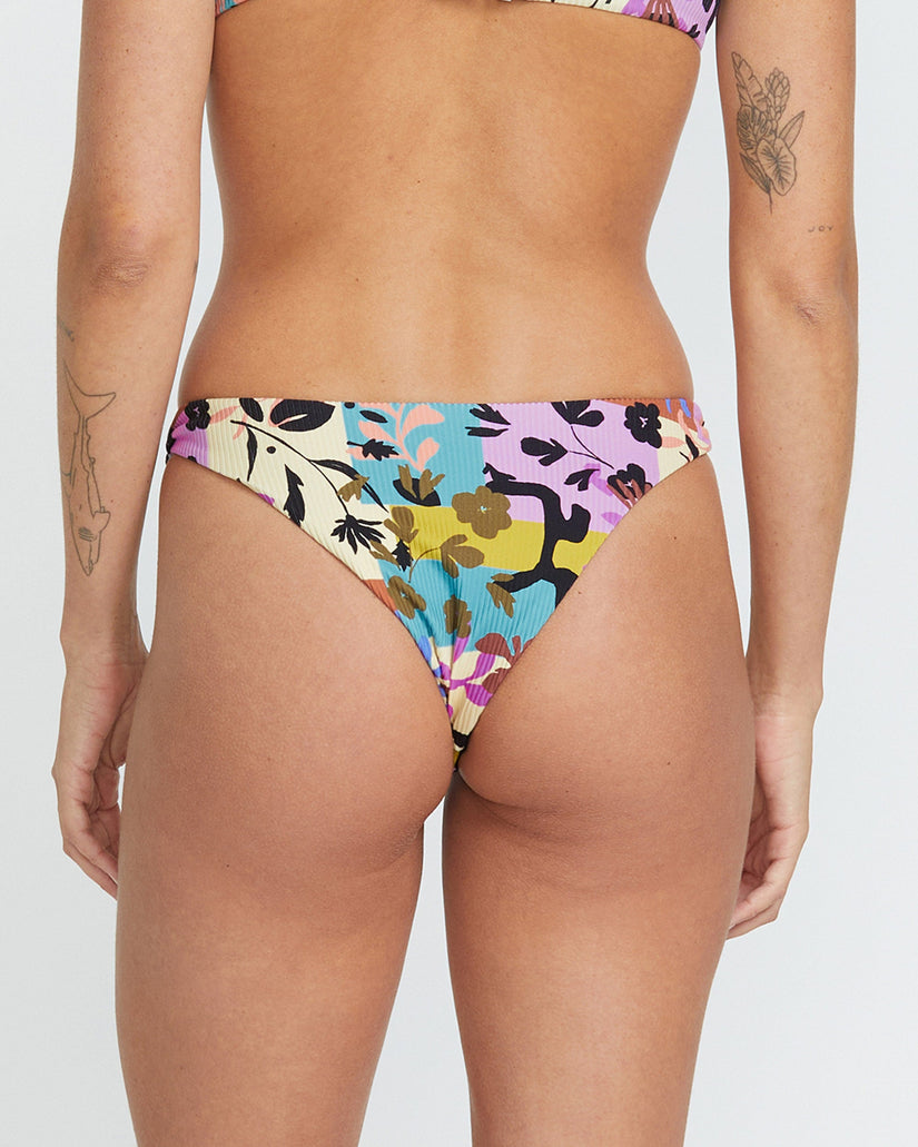 Prairie Punk Knotted Teeny Bikinihose - MULTI