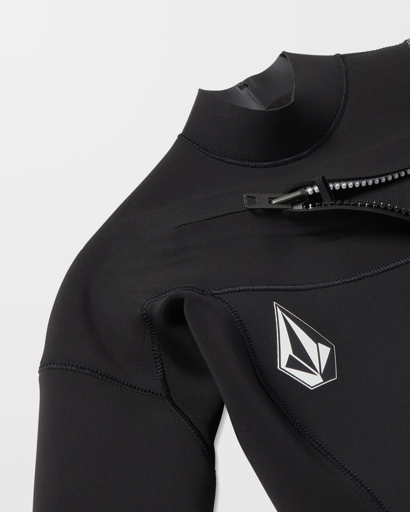 4/3Mm Chest Zip Neoprenanzug - Black