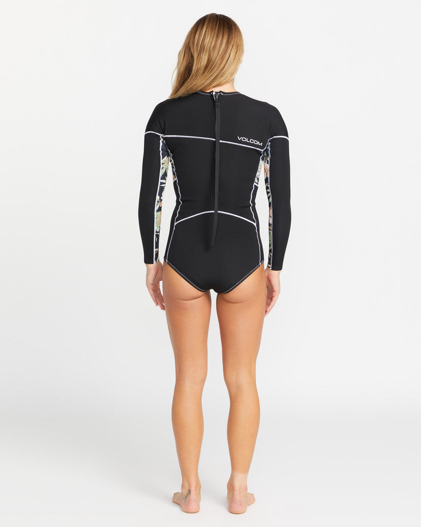 1Mm Back Zip Springsuit Neoprenanzug - BLACK