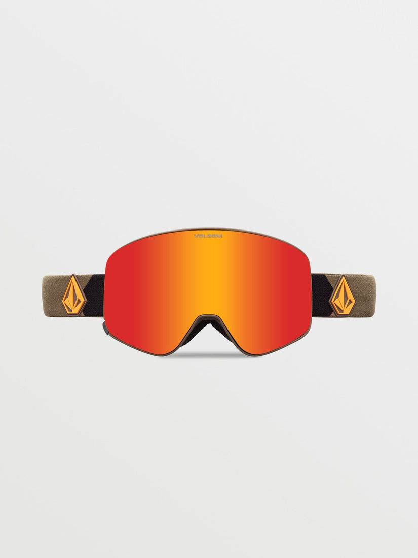 Odyssey Military/Gold Goggle (+ Bonus Lens - Yellow) - RED CHROME (VG0423510_RDCH) [B]