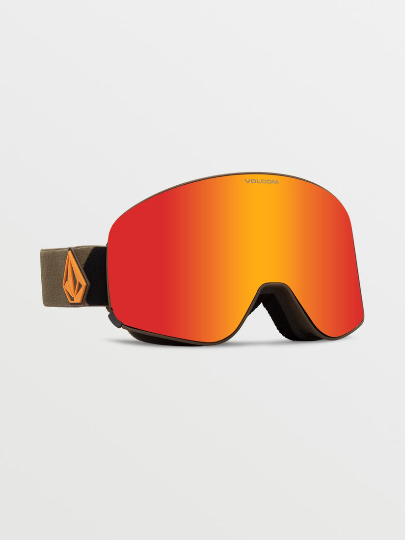Odyssey Military/Gold Goggle (+ Bonus Lens - Yellow) - RED CHROME (VG0423510_RDCH) [F]