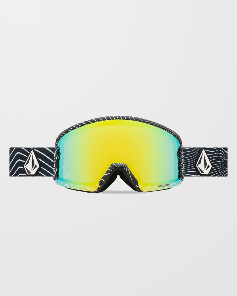 Garden 2 Op Art Goggle (+Bonus Brillenglas - Rose) - Gold Chrome