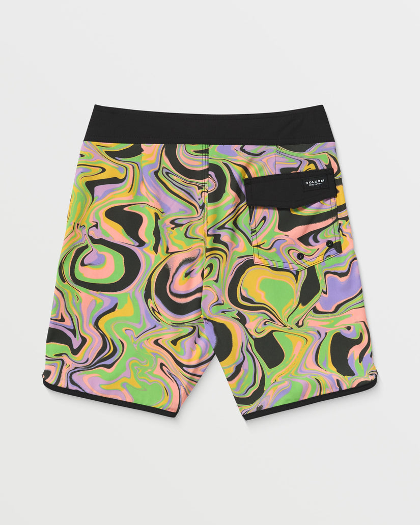 Mod Infuse Scallop Boardshorts - STEEL GREY - (KINDER)
