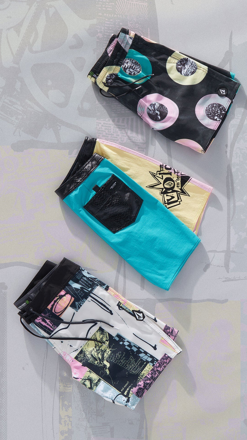 V Ent Flyer Mod 19" Badeshorts - WHITECAP GREY