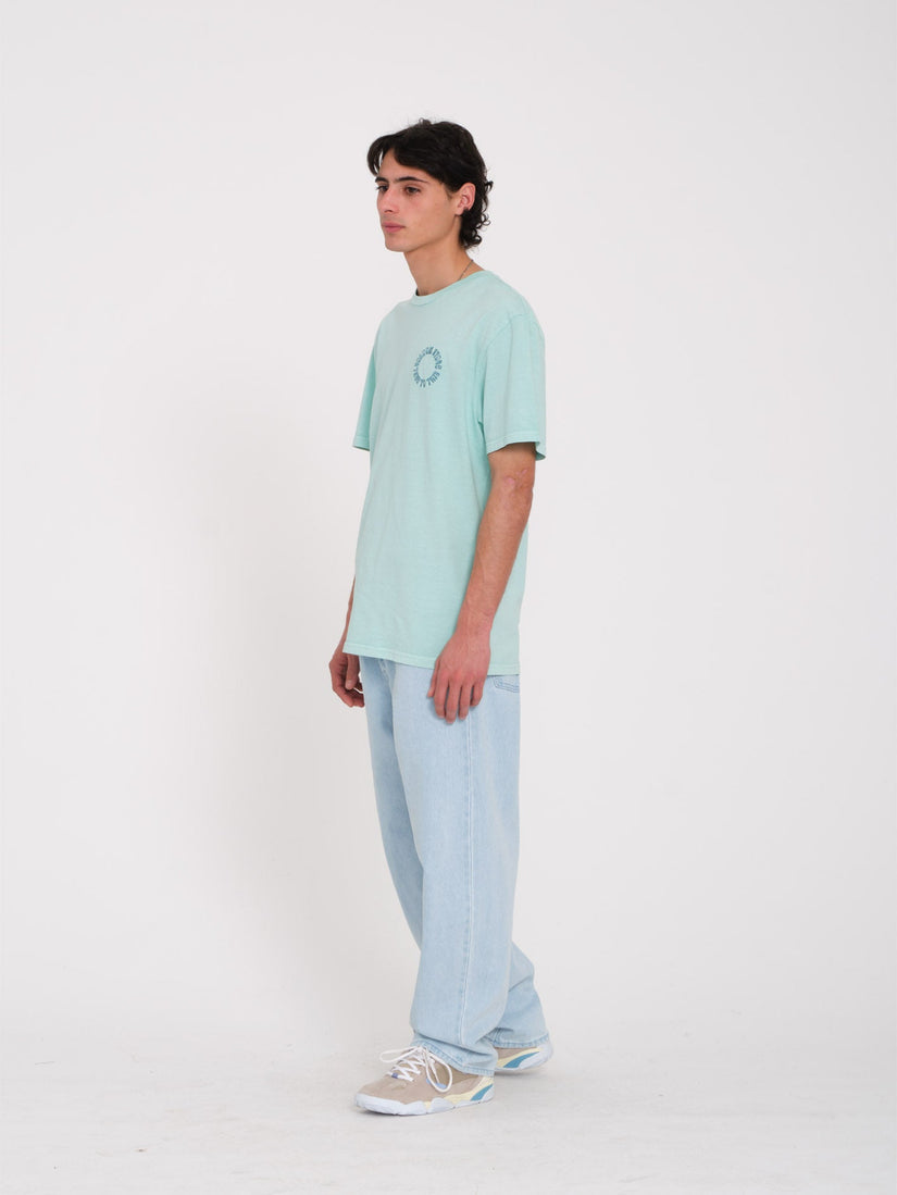 Circle Emb T-Shirt - BOTTLE GREEN