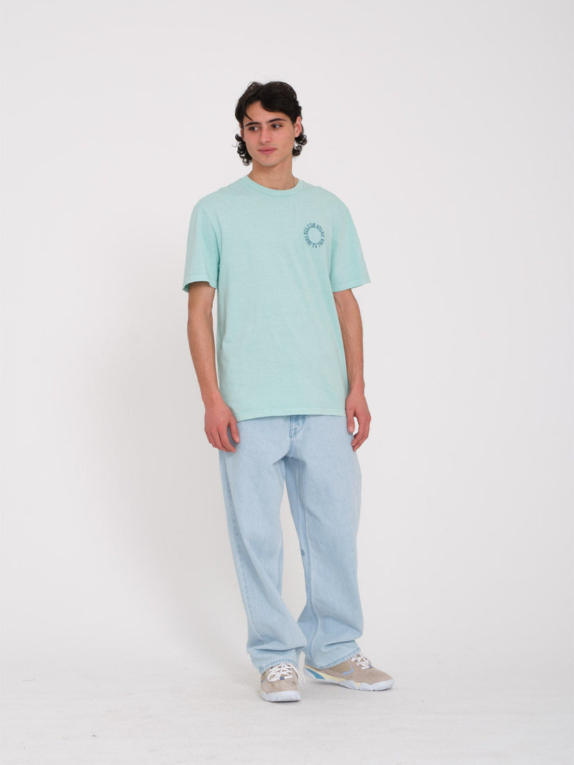 Circle Emb T-Shirt - BOTTLE GREEN
