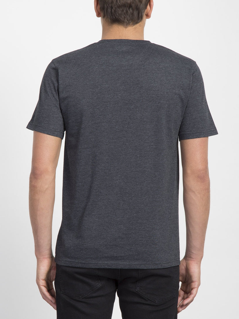 Stamp Divide T-Shirt - Heather Black