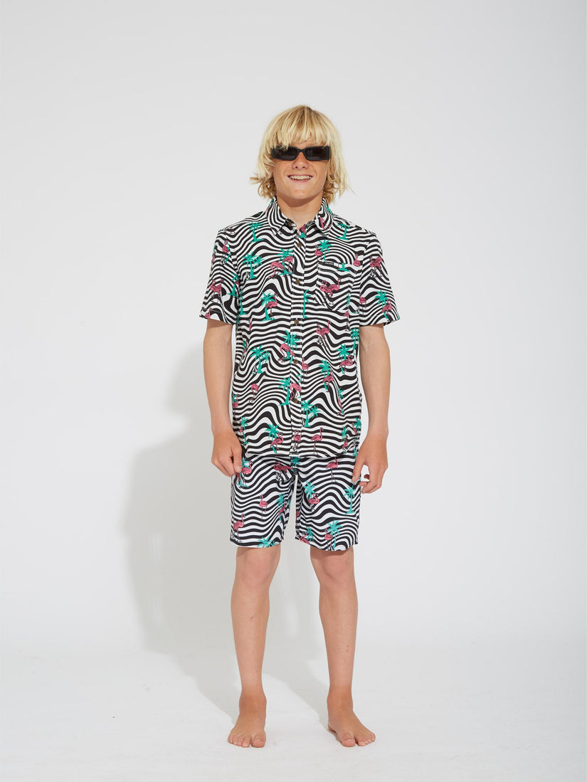 Flamingbros Mod 16" Boardshort - WHITE - (KIDS) (C0812335_WHT) [3]