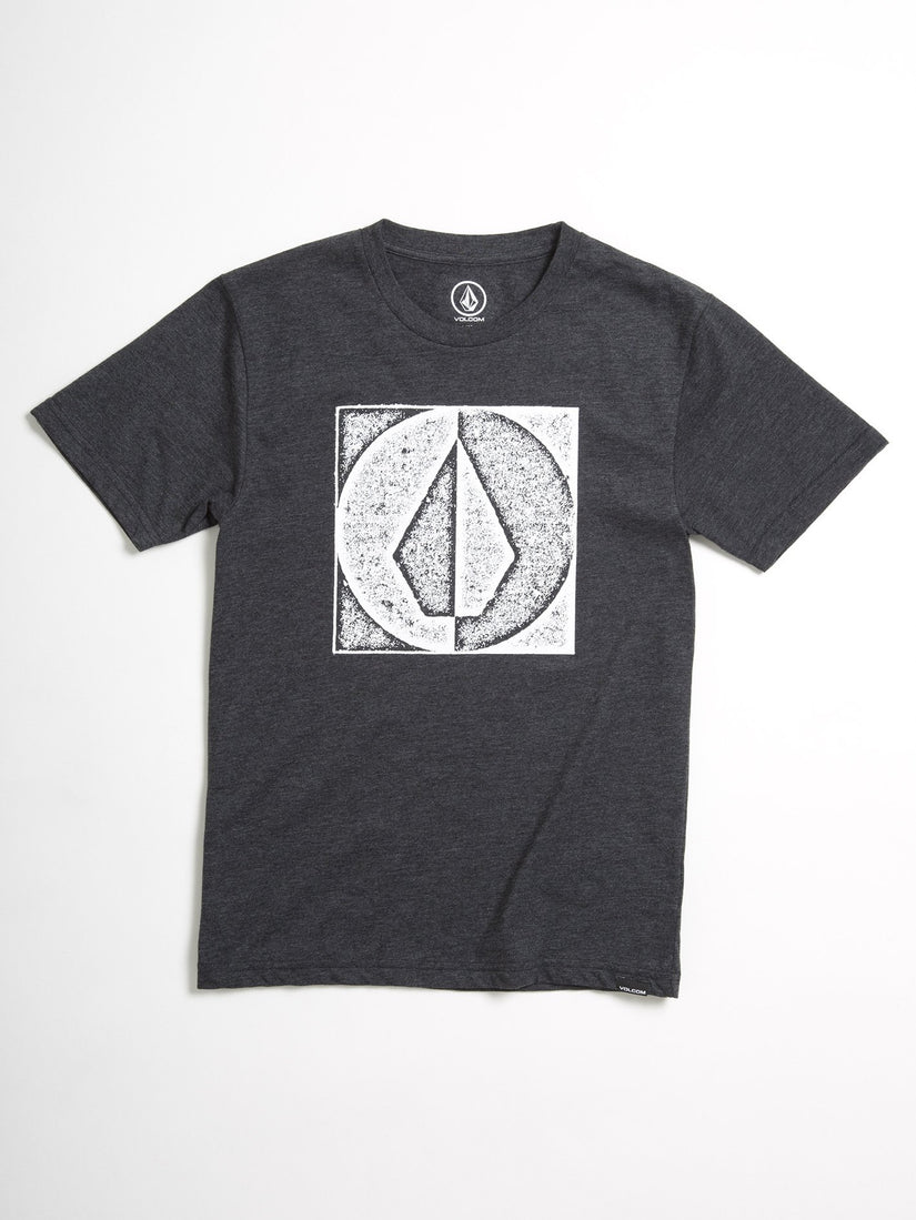 Stamp Divide T-Shirt - Heather Black (Kinder)