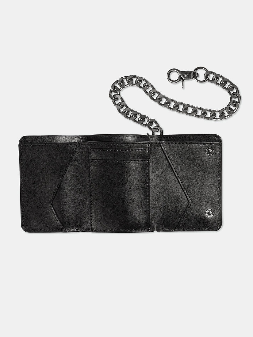V Ent Leather Geldbeutel - BLACK