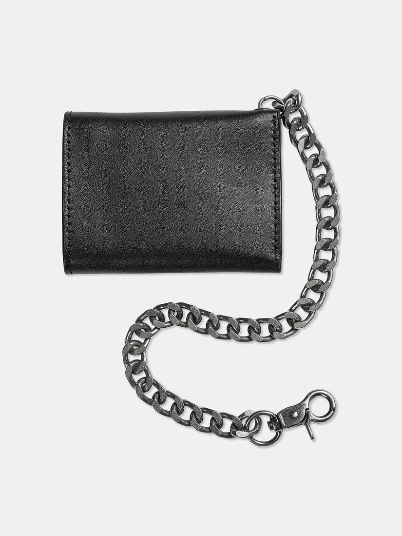 V Ent Leather Geldbeutel - BLACK