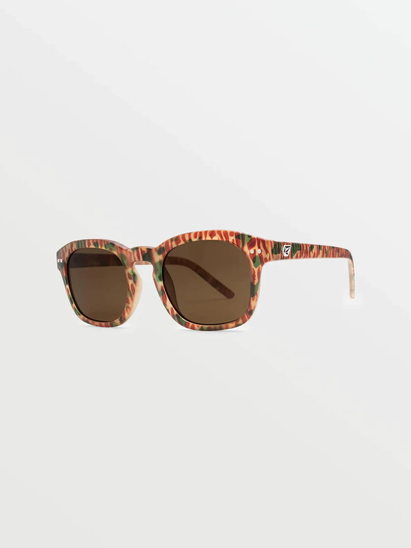 Earth Tripper Matte Geo Sonnenbrille (Bronze Lens) - MEGA ORANGE
