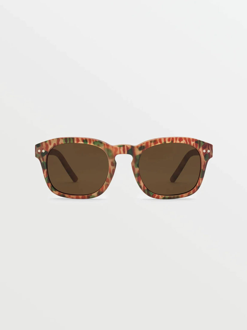 Earth Tripper Matte Geo Sonnenbrille (Bronze Lens) - MEGA ORANGE